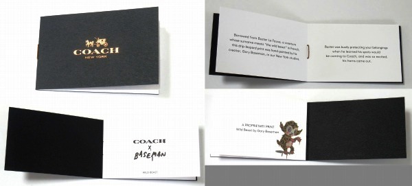 COACH × BASEMAN  WILD BEAST CARD