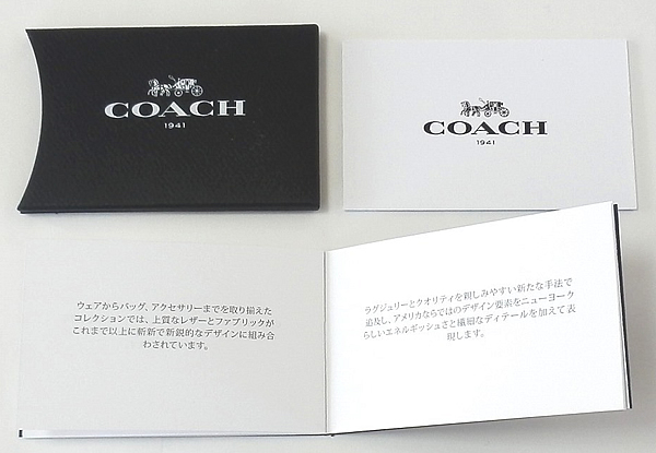 COACH 1941 冊子 日本語