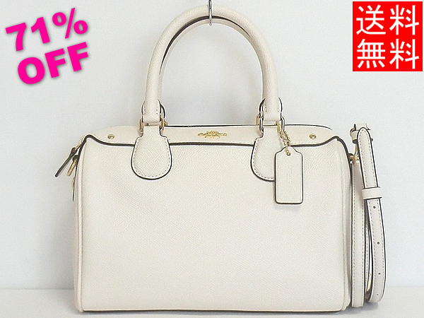 【美品】COACH ミニベネット 2way ハンドバッグ レザー F57521