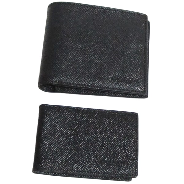 コーチ メンズ F59112黒 パスケースと財布 前面