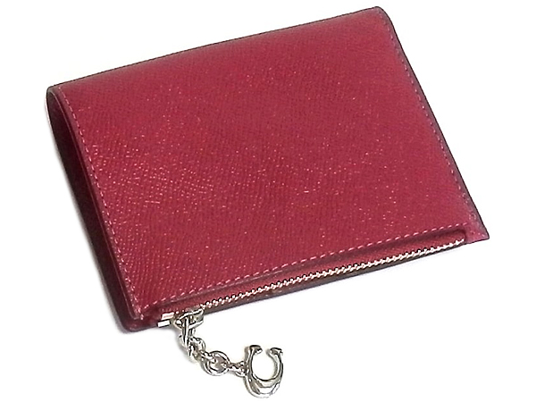 コーチ ミニ財布F73867赤紫 背面