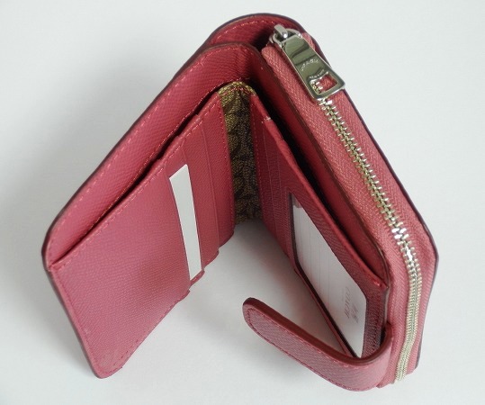 二つ折り財布F52692ピンク