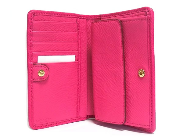 コーチ コンパクト財布F52857ピンク カードポケット